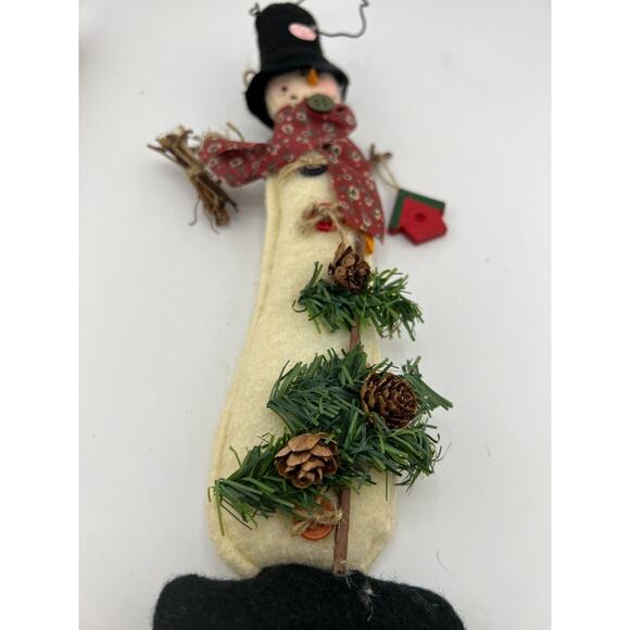 Home Decorative Christmas Ornament Stained Cloth Hanging Snowman - Multicolor - Picture 4 of 5